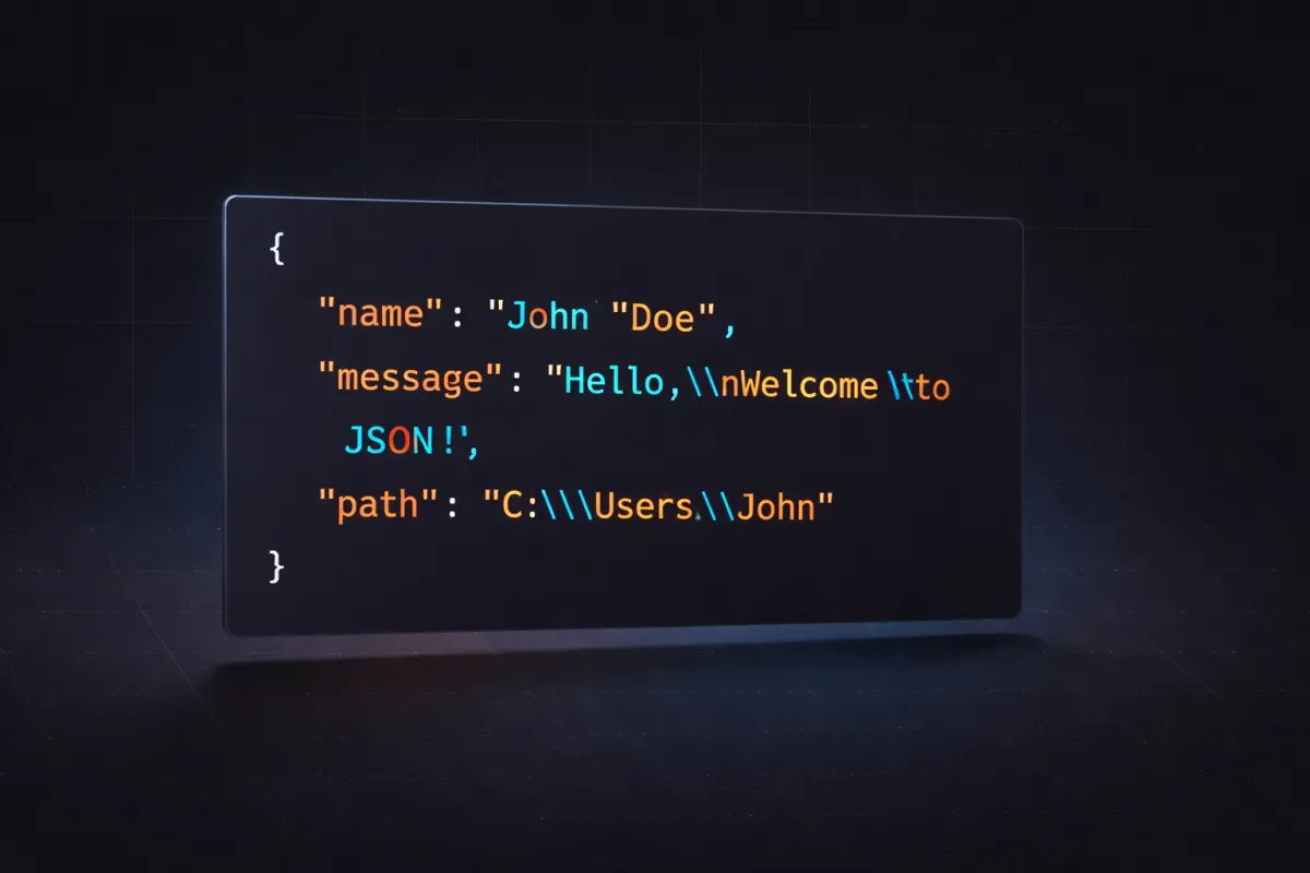 JSON Escape Characters: The Complete Reference Guide