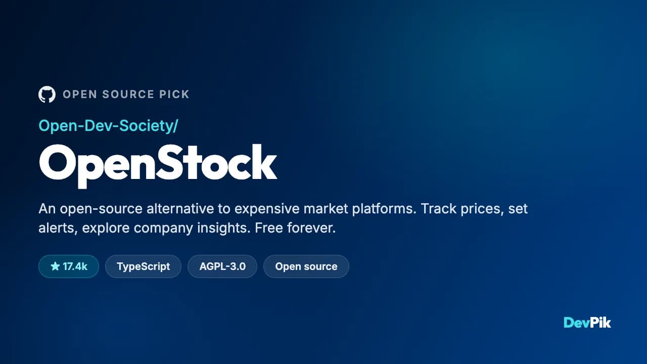 OpenStock: A Self-Hosted Market Dashboard, and What Free Data Really Costs