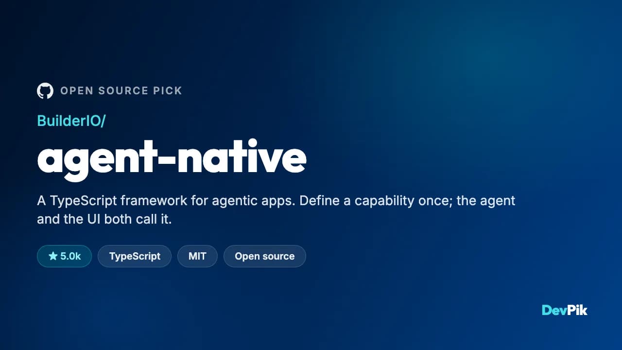 Agent-Native: Stop Making Your Agent Click Through the UI