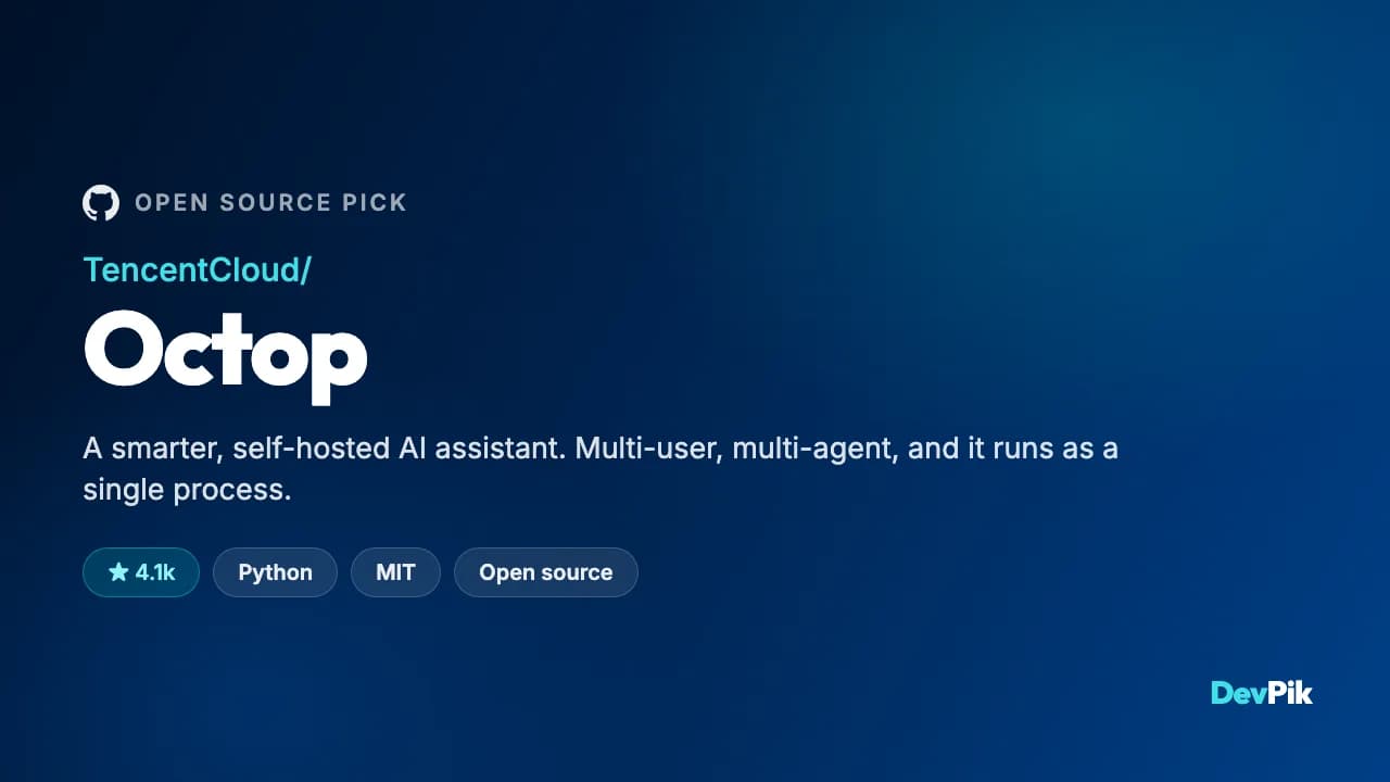 Octop: A Self-Hosted Multi-Agent AI Assistant That Runs as One Process
